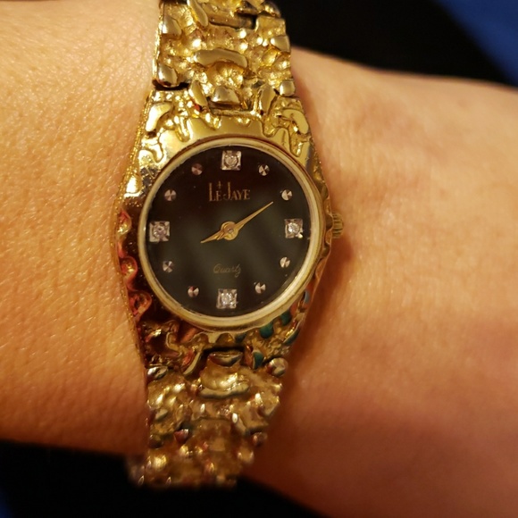 Vintage Le Jaye women's nugget watch.